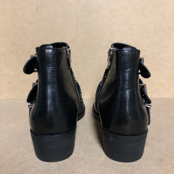 NWT Aqua Blane Studded Leather Western Booties - Picture 4 of 7